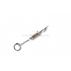 Roach Clip with Keychain - Small Size (Brown)